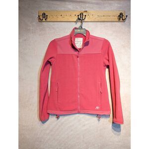 Aeropostale full zip pink fleece jacket small *
